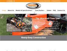 Tablet Screenshot of marshalltreesaw.com